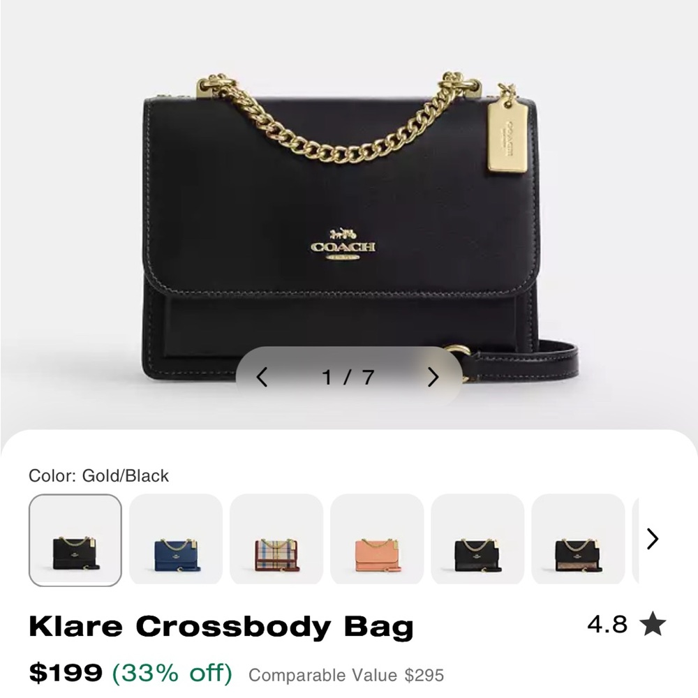 Coach Klare Crossbody Bag - Picture 8 of 10